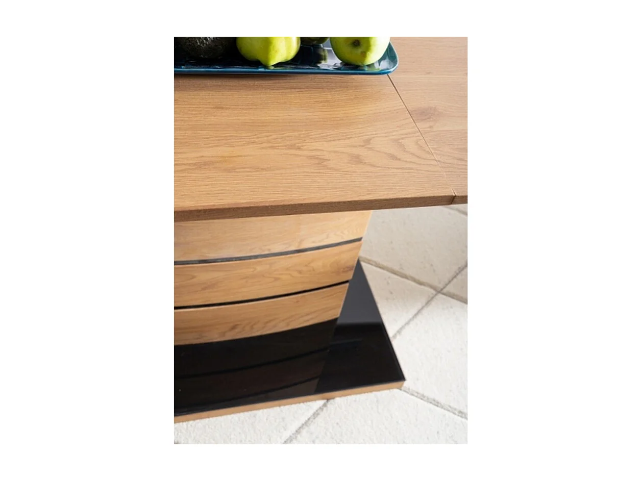 Table à manger extensible couleur chêne 140cm Klem