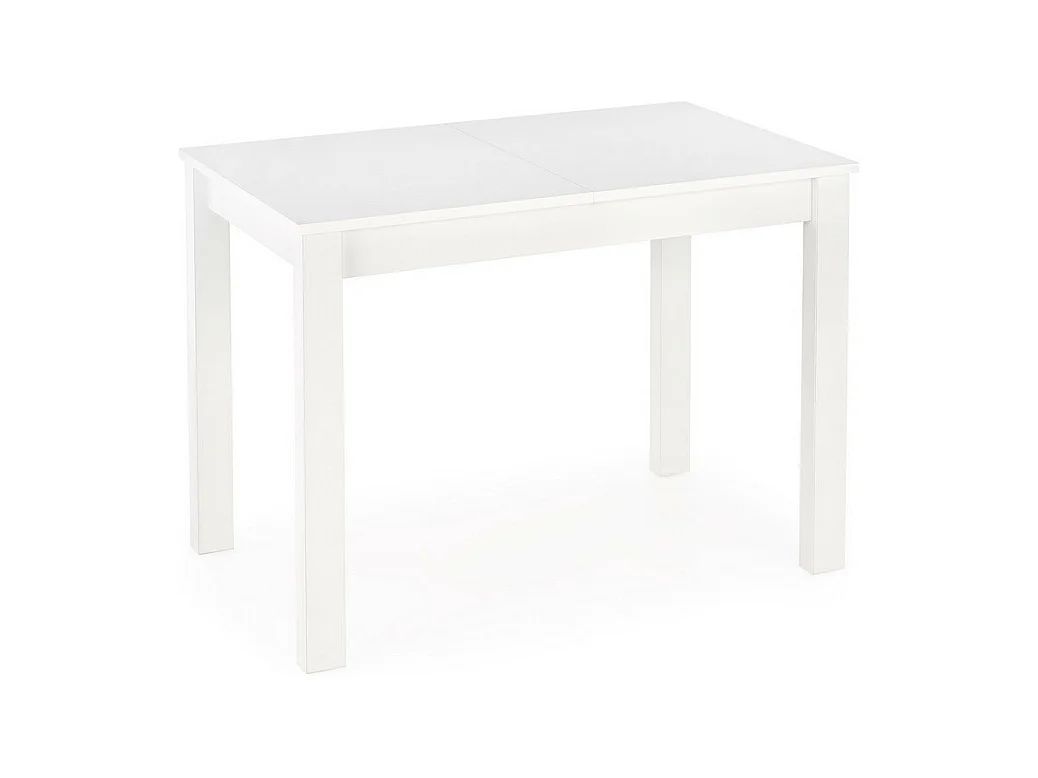 Table de salle à manger contemporaine extensible blanche ARZAL