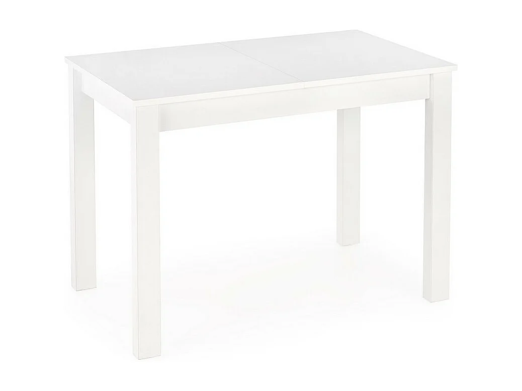 Table de salle à manger contemporaine extensible blanche ARZAL