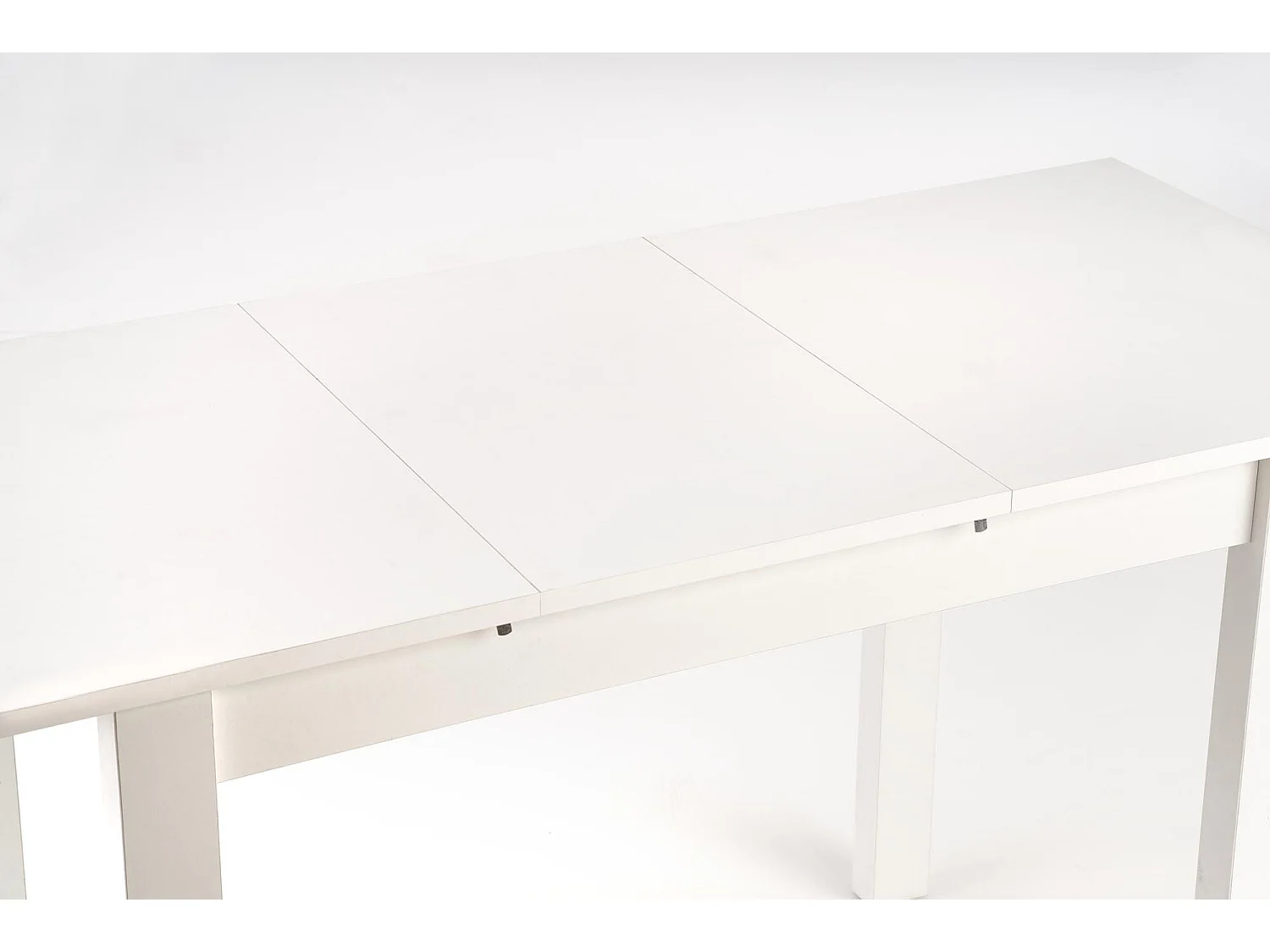 Table de salle à manger contemporaine extensible blanche ARZAL