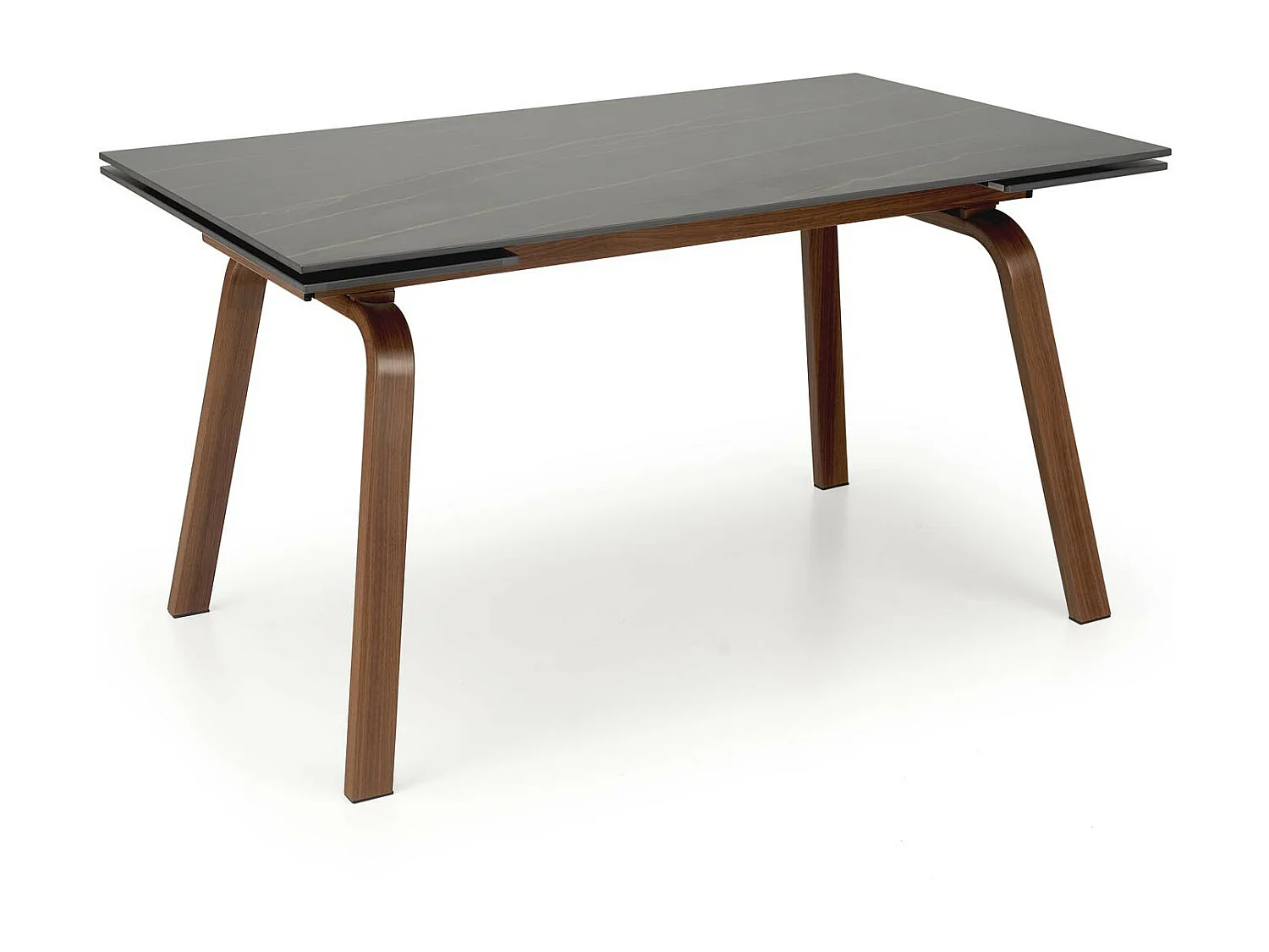 Table extensible 140-200 cm aspect marbre noir Pedro