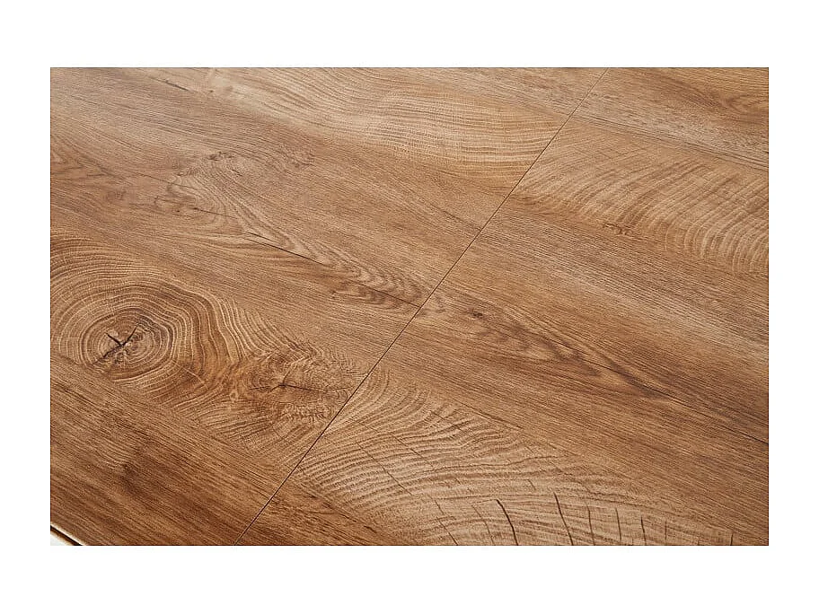 Table à manger grise et chêne avec rallonge Soli