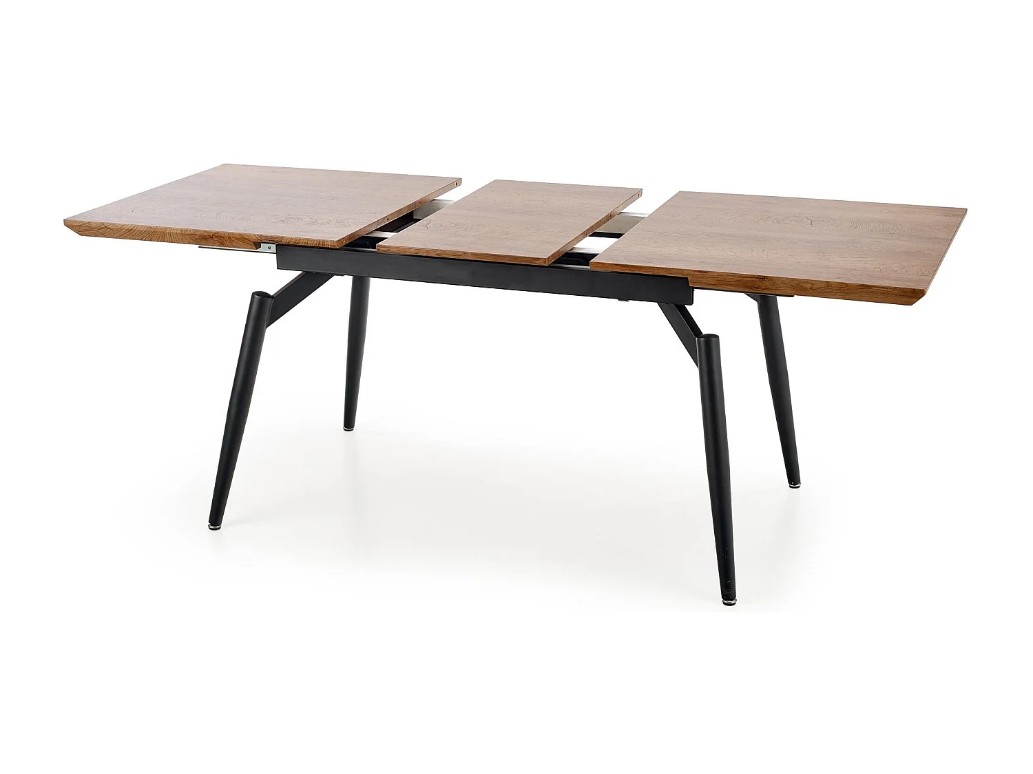 Table à manger grise et chêne avec rallonge Soli