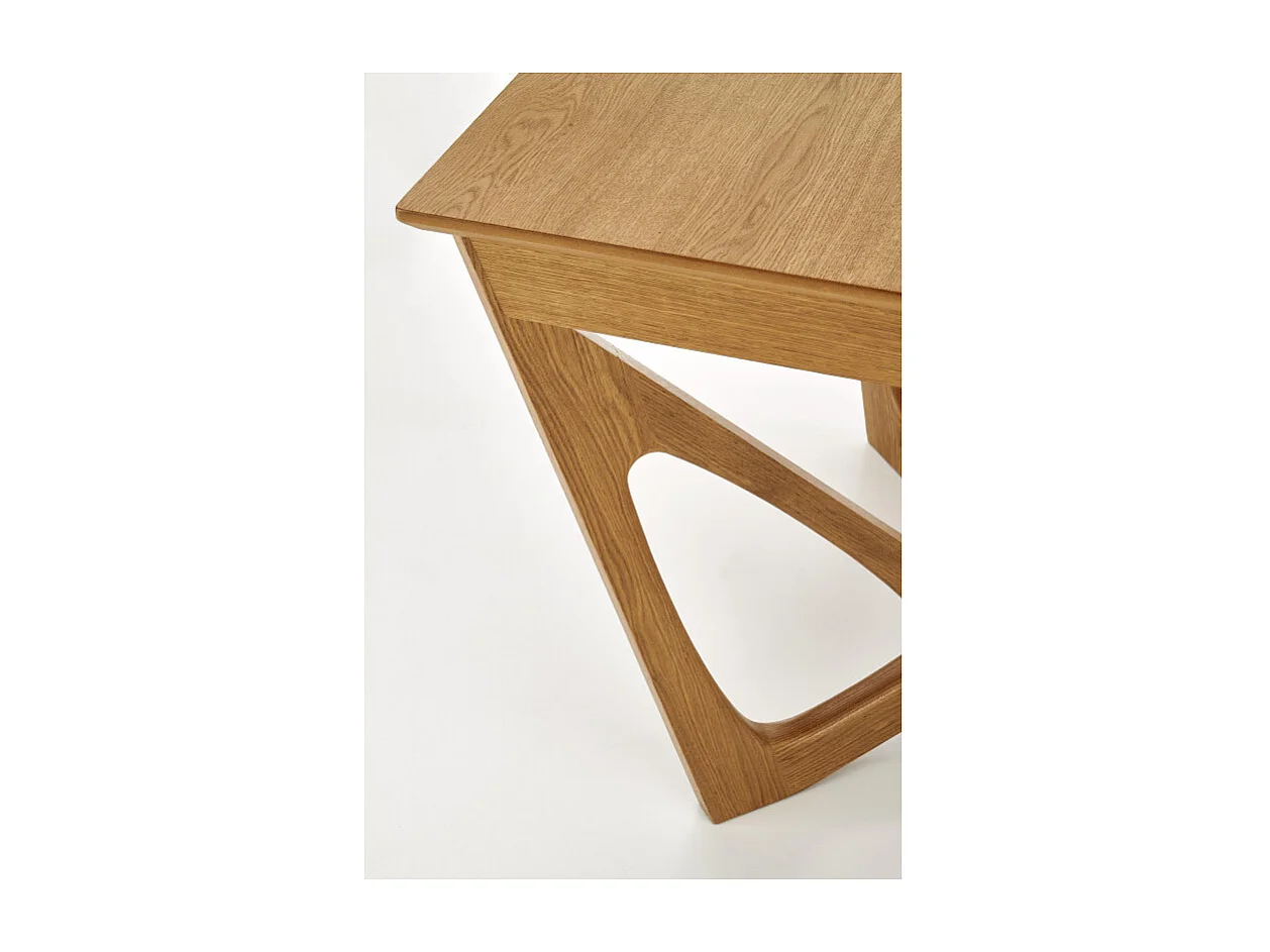 Table a manger design couleur chêne 160-240cm Trust