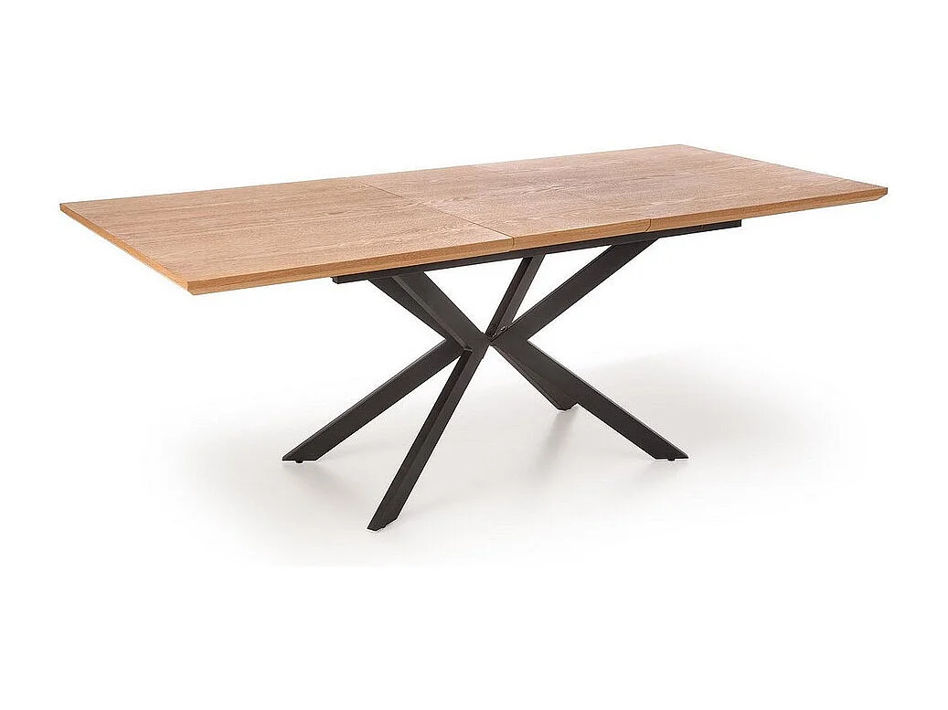 Table de salle à manger extensible avec pied central en métal EXTEND