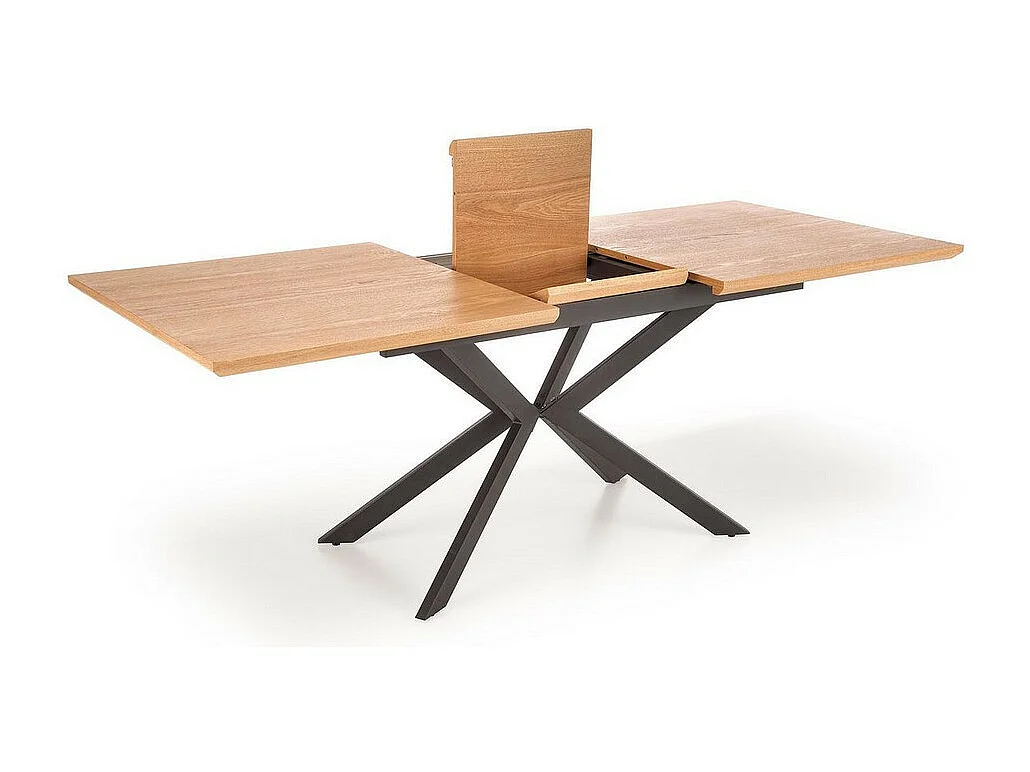 Table de salle à manger extensible avec pied central en métal EXTEND