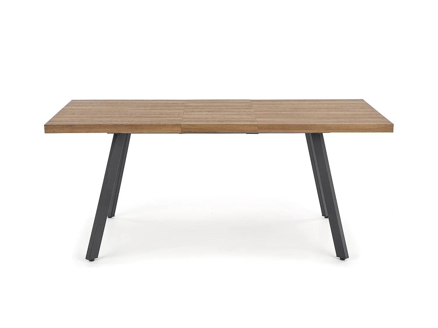 Table de salle à manger contemporaine aspect bois et acier Bronx