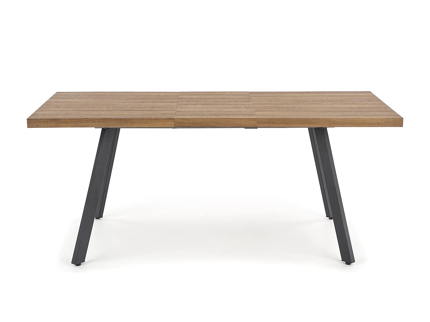 Table de salle à manger contemporaine aspect bois et acier Bronx