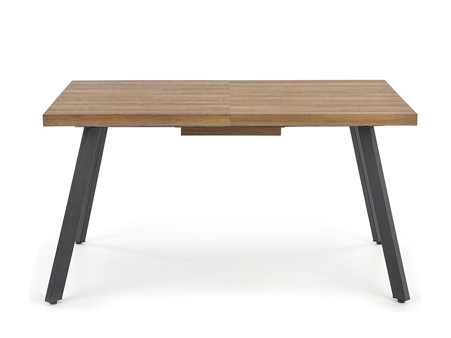 Table de salle à manger contemporaine aspect bois et acier Bronx