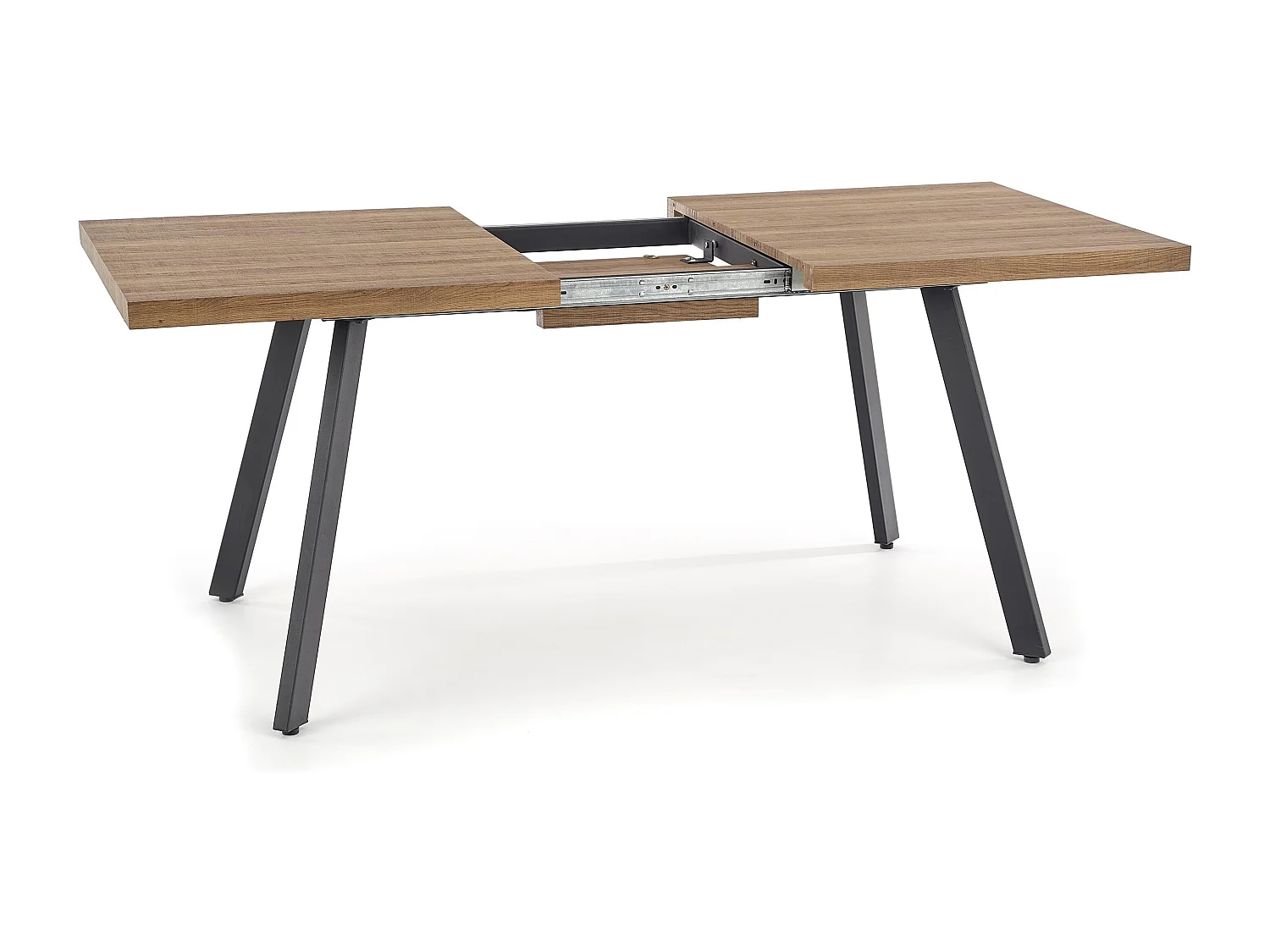 Table de salle à manger contemporaine aspect bois et acier Bronx