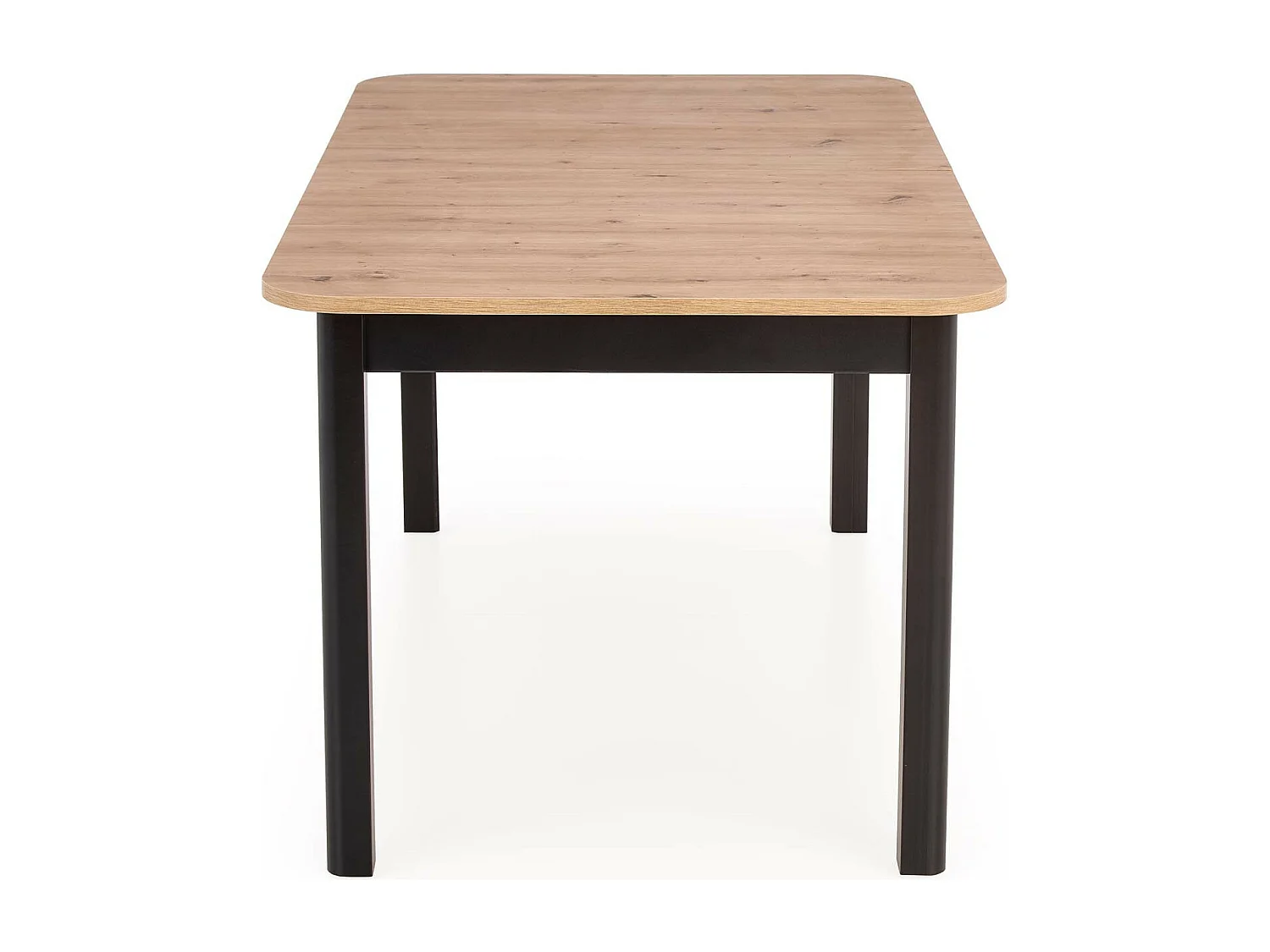 Tavolo da pranzo allungabile BREHAT 160-228 look nero e rovere