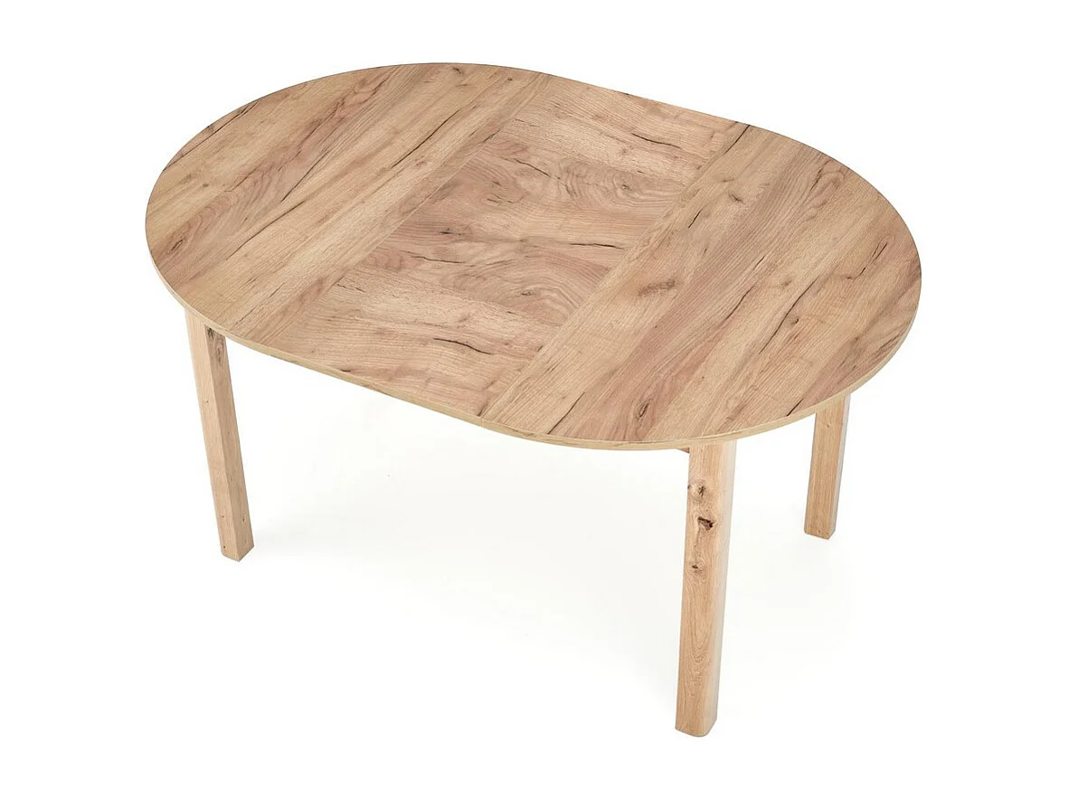 Tavolo da pranzo rotondo 100cm allungabile effetto rovere CARENE