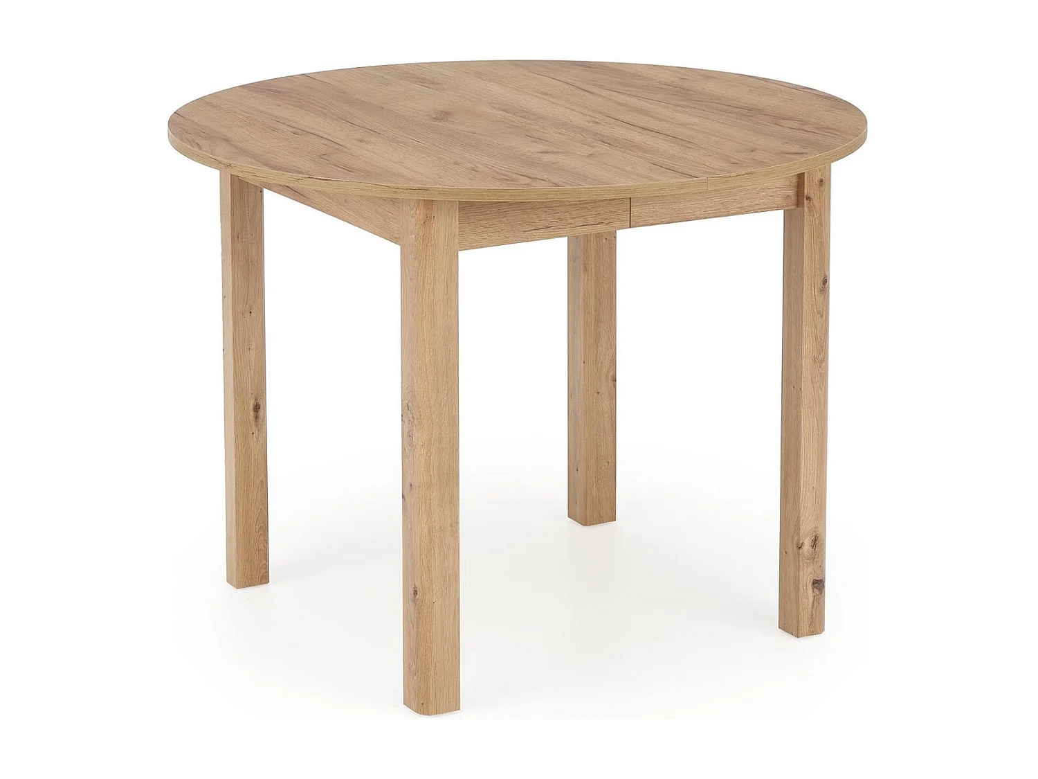 Tavolo da pranzo rotondo 100cm allungabile effetto rovere CARENE