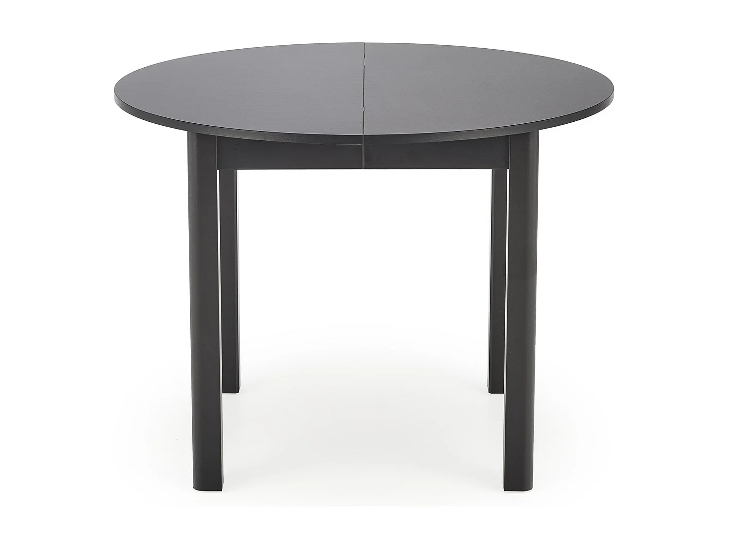 Tavolo da pranzo rotondo allungabile CARENE 100 cm, nero