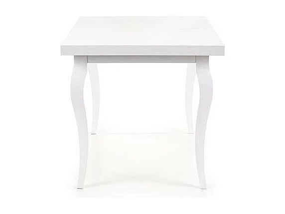 Tavolo da pranzo Vilta barocco bianco con prolunga