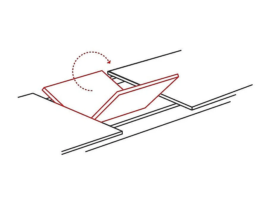 Mesa de comedor Klem extensible lacada en blanco 140cm