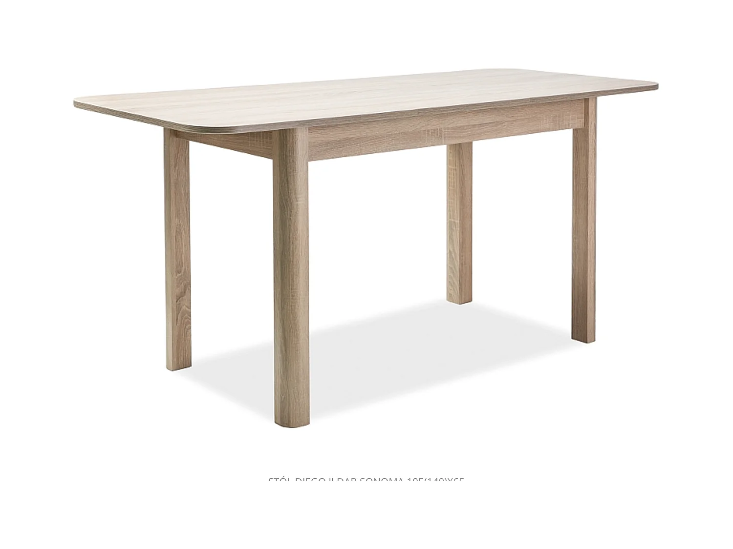 Table à manger extensible chêne sonoma 105-140cm Pamar