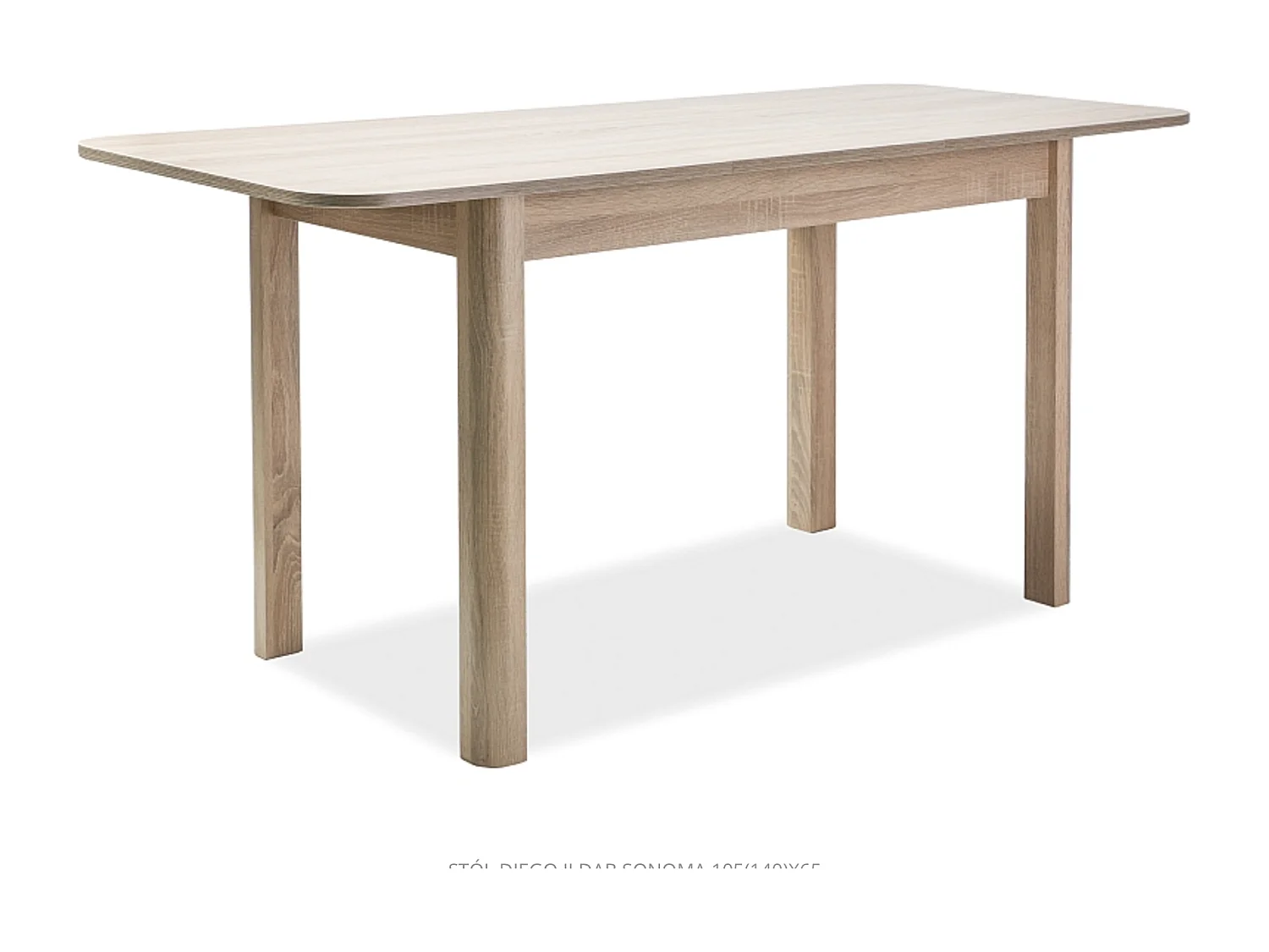 Tavolo da pranzo allungabile Sonoma in rovere 105-140cm Pamar