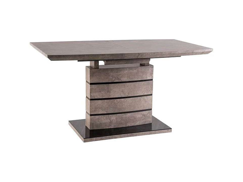 Table à manger extensible effet béton 140cm Klem