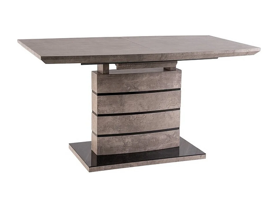 Table à manger extensible effet béton 140cm Klem