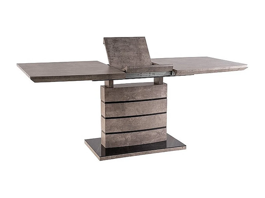 Table à manger extensible effet béton 140cm Klem