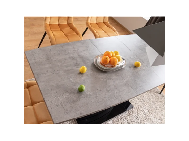 Table à manger extensible effet béton 140cm Klem