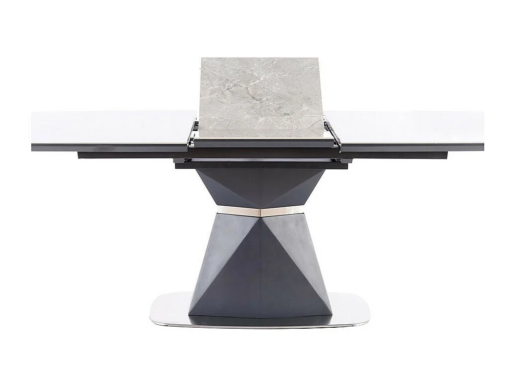 Tavolo da pranzo allungabile di design in marmo antracite da 160 cm Osmo