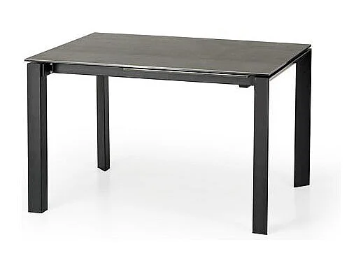 Table industrielle extensible 120/180 cm céramique grise et noire Lilas
