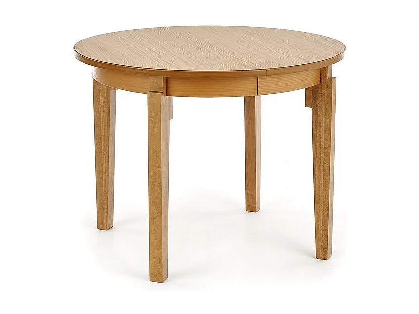 Table ronde extensible 100-200cm placage bois Cox