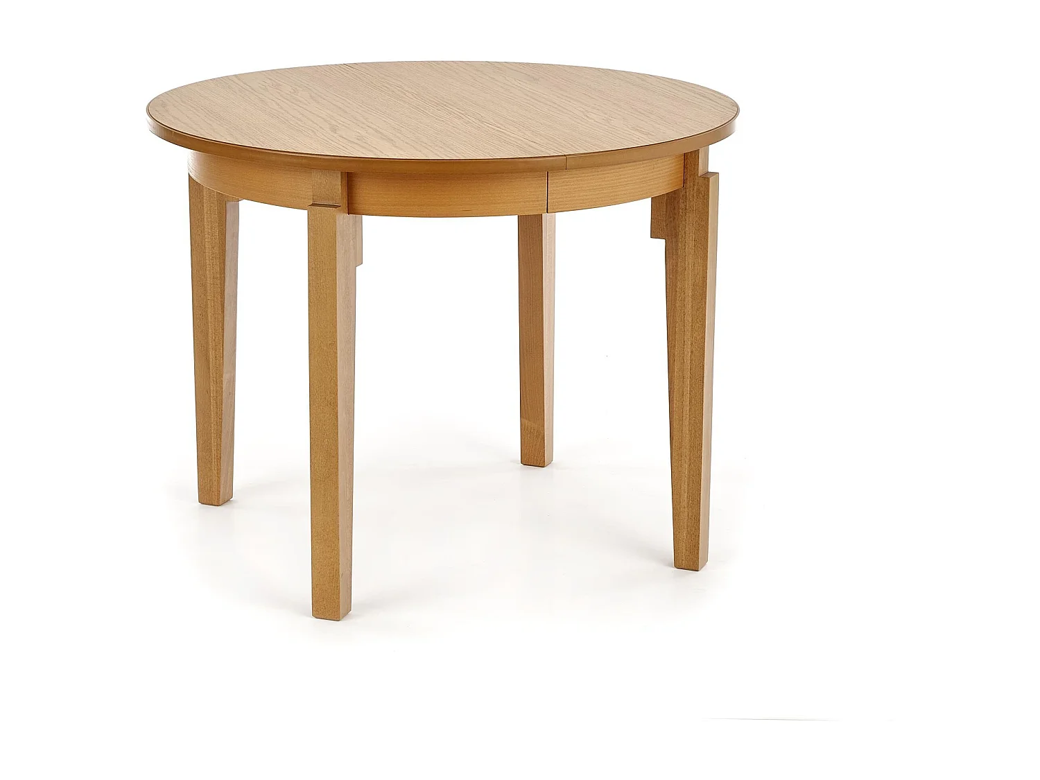 Table ronde extensible 100-200cm placage bois Cox
