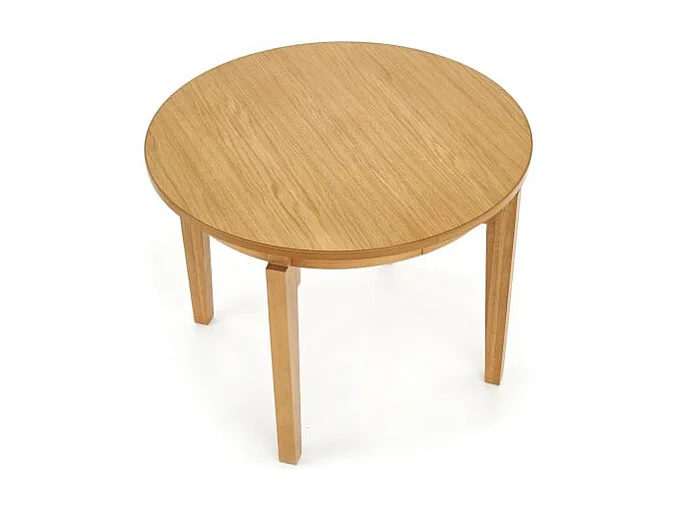 Table ronde extensible 100-200cm placage bois Cox
