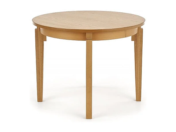 Table ronde extensible 100-200cm placage bois Cox