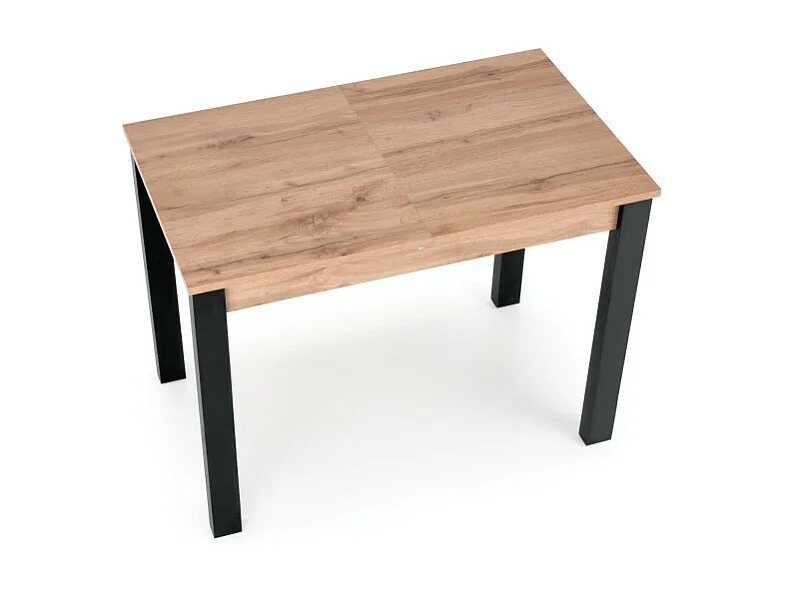 Tavolo da pranzo allungabile 100-135cm colore rovere con gambe nere ARZAL