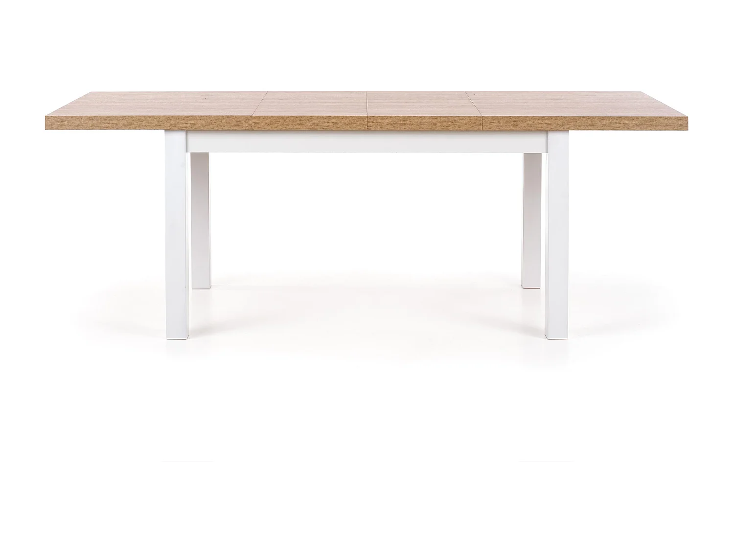 Tavolo dal design scandinavo in legno e MDF bianco 140-220/80/76 cm Meryl