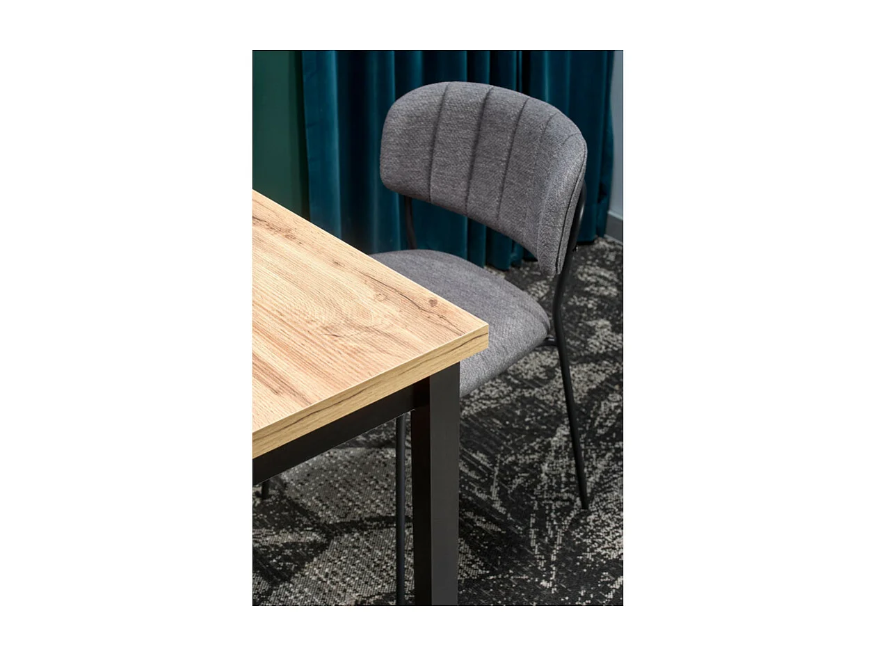 Mesa de comedor rectangular de estilo industrial 120x68 cm CEPHEE