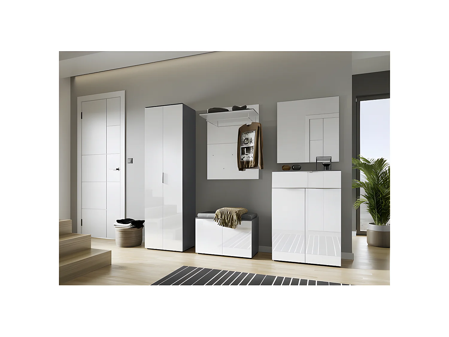 Specchio design bianco MODESTE