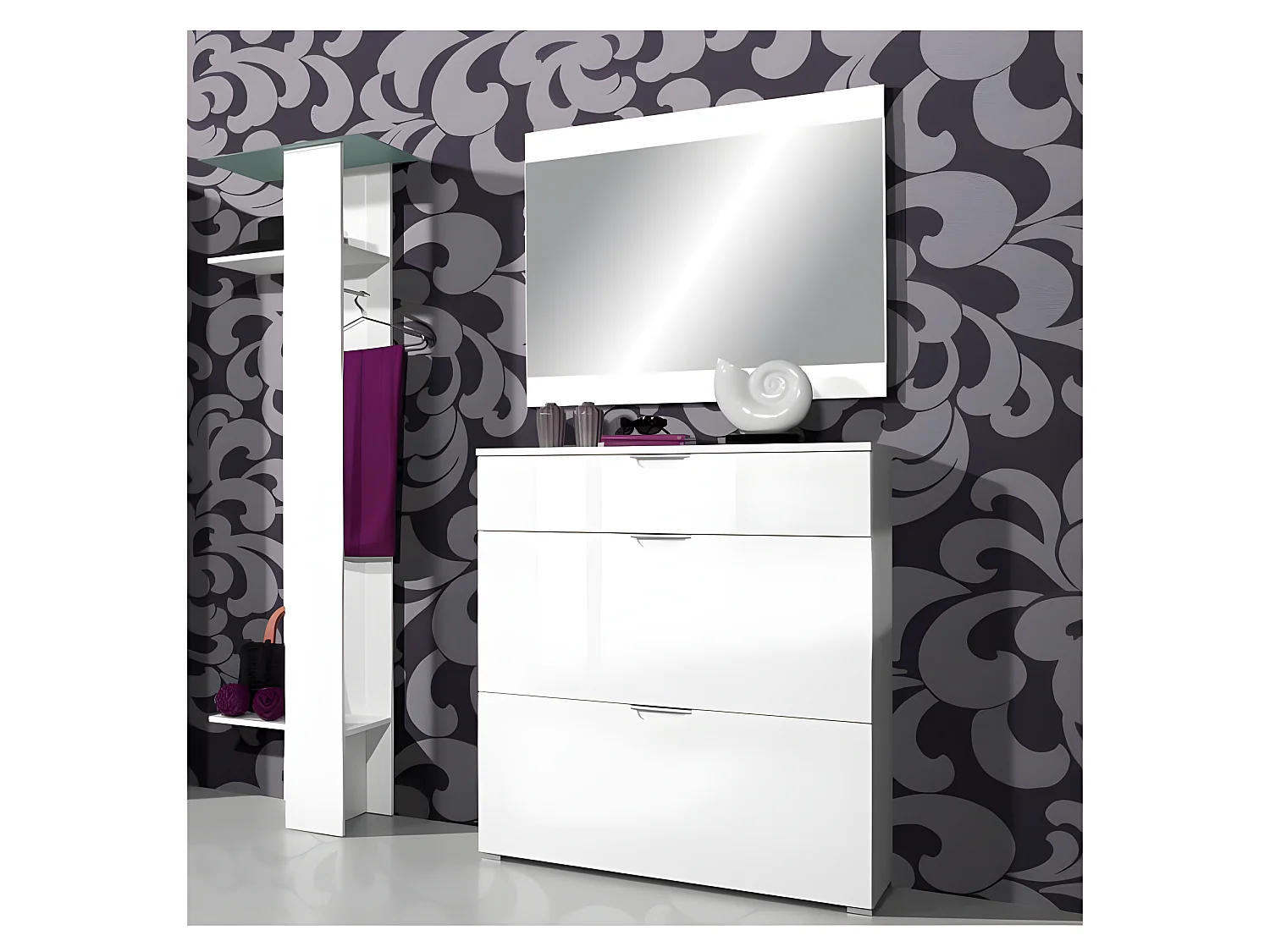 Miroir cadre laqué Gali