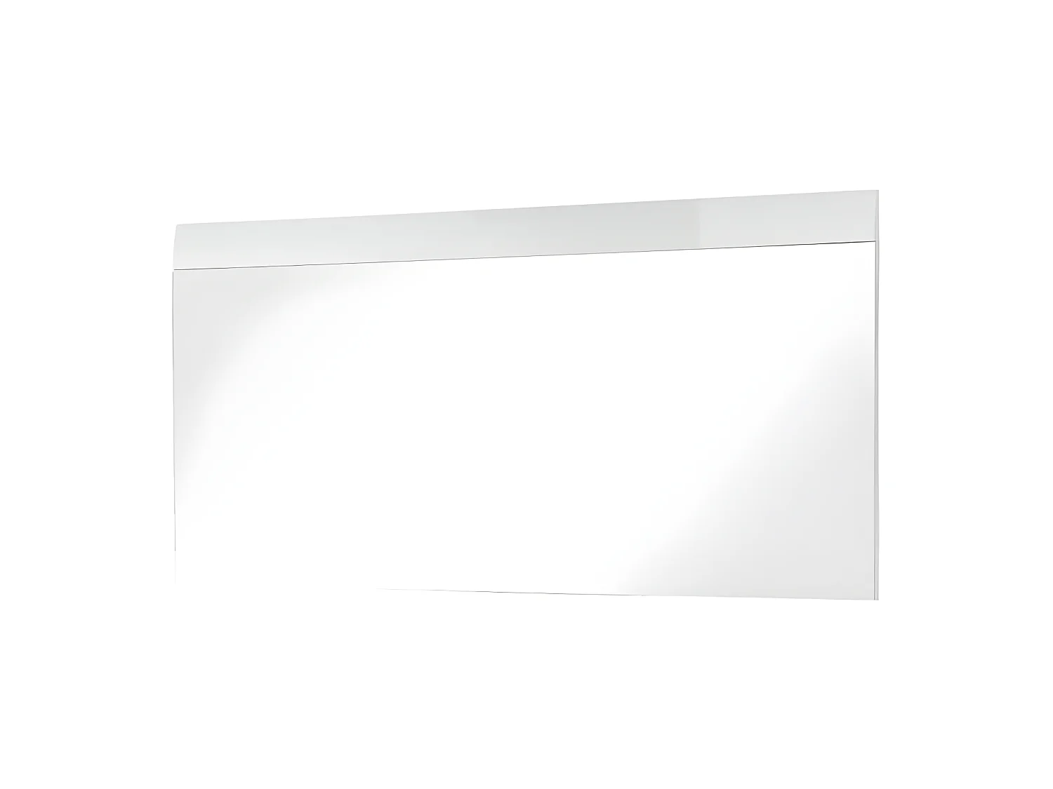 Grand miroir blanc laqué 134 x 63cm Alama