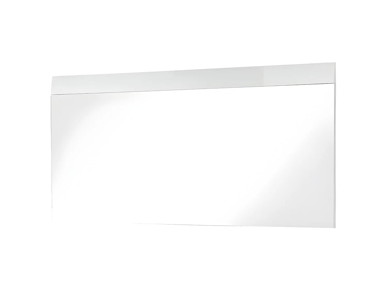 Grande specchio laccato bianco 134 x 63 cm Alama