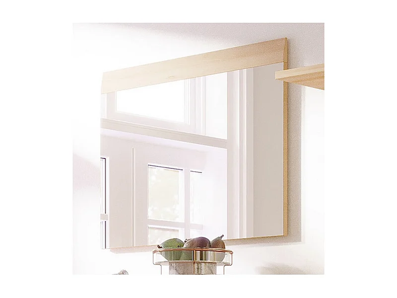 Miroir mural contour aspect hêtre Cologne