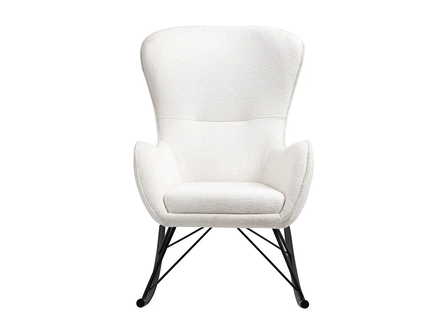 Fauteuil à bascule design blanc Wixar