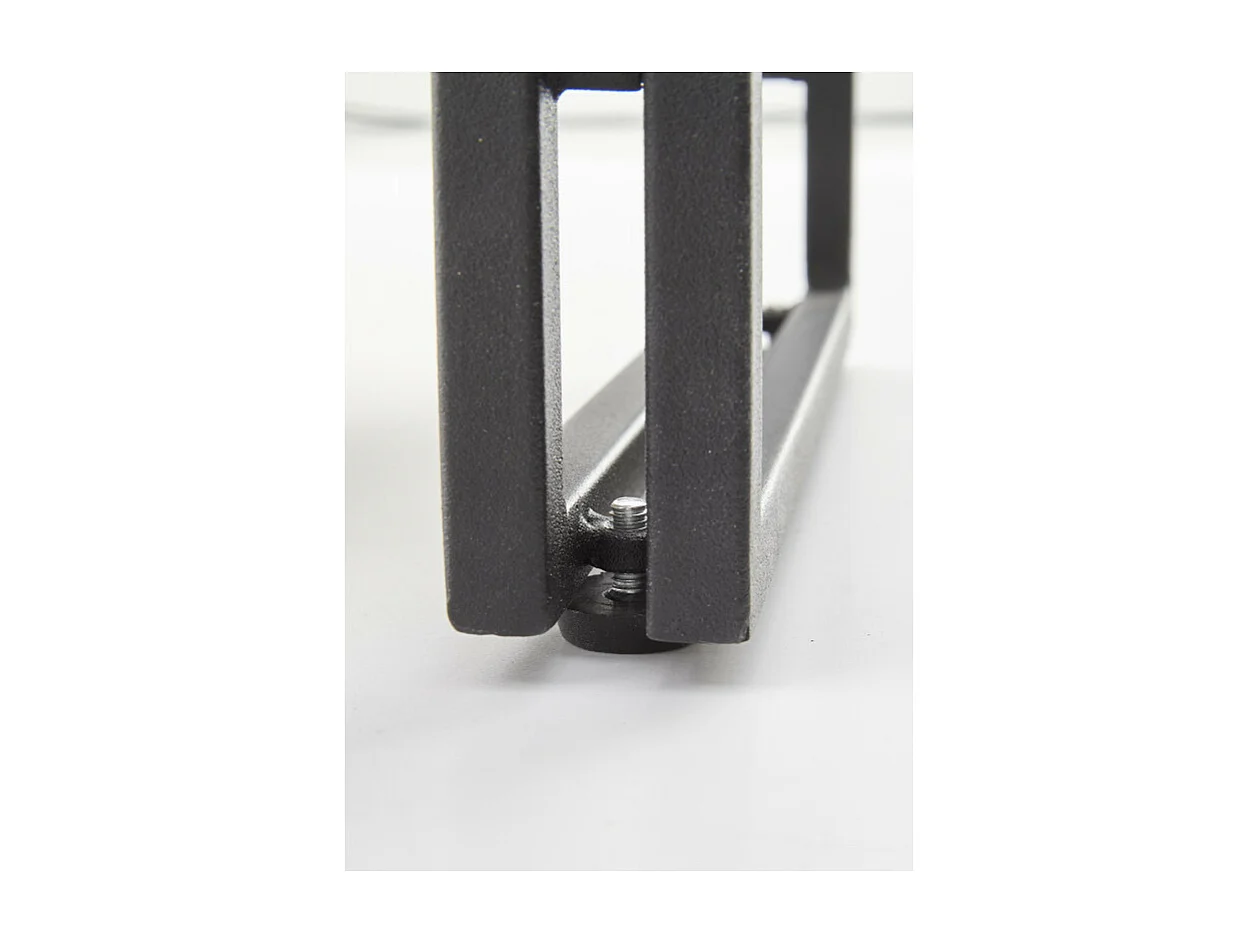 Libreria 100x120 cm stile rovere dorato e acciaio nero Aqua