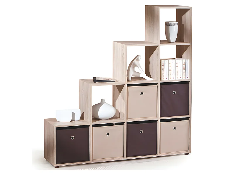 Mobile contenitore per scale Danang sonoma in rovere