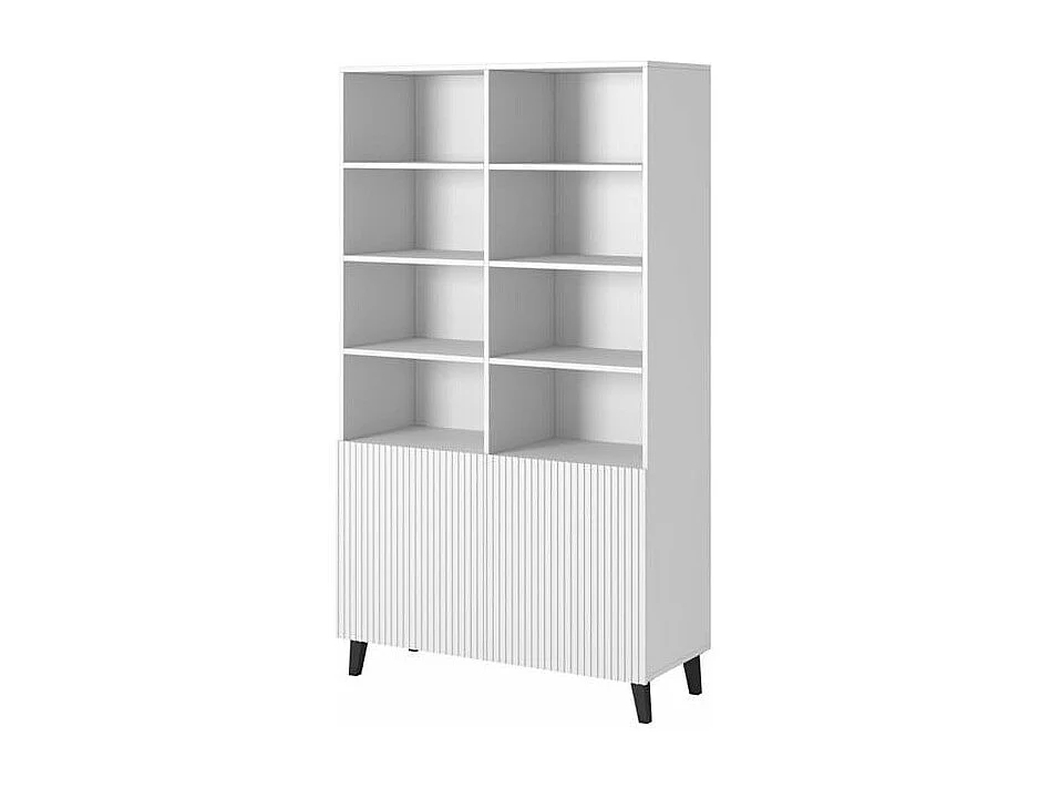 Armario de diseño Gustave blanco mate 100 x 176 cm - 4 puertas adicionales