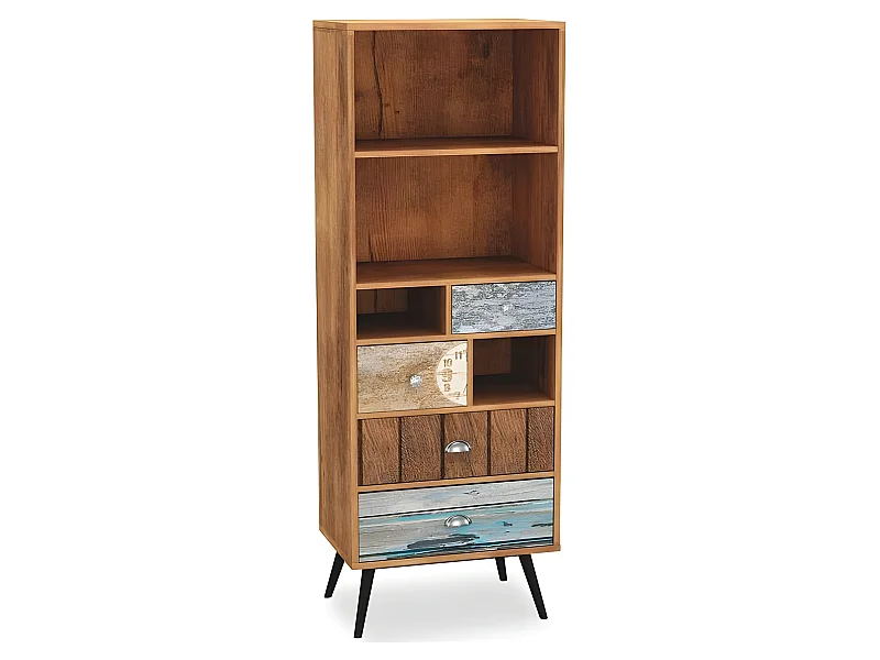 Étagère bois multicolore Alto