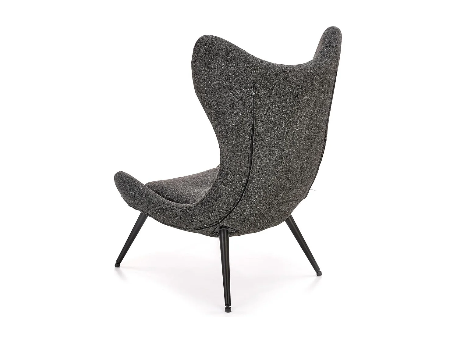 Sedia lounge contemporanea in tessuto grigio FRAGAN