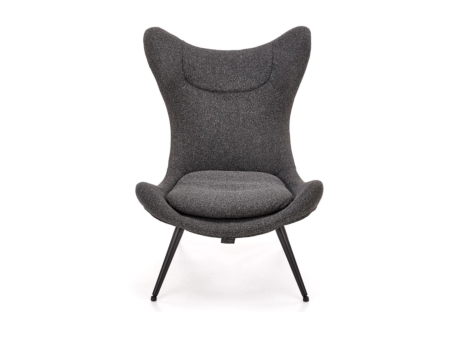 Sedia lounge contemporanea in tessuto grigio FRAGAN