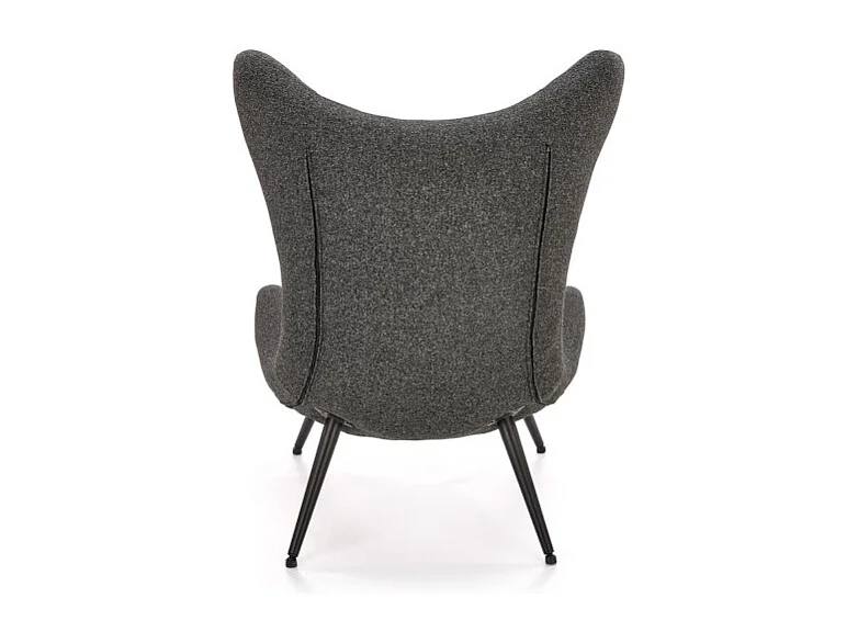 Fauteuil lounge contemporain en tissu gris FRAGAN
