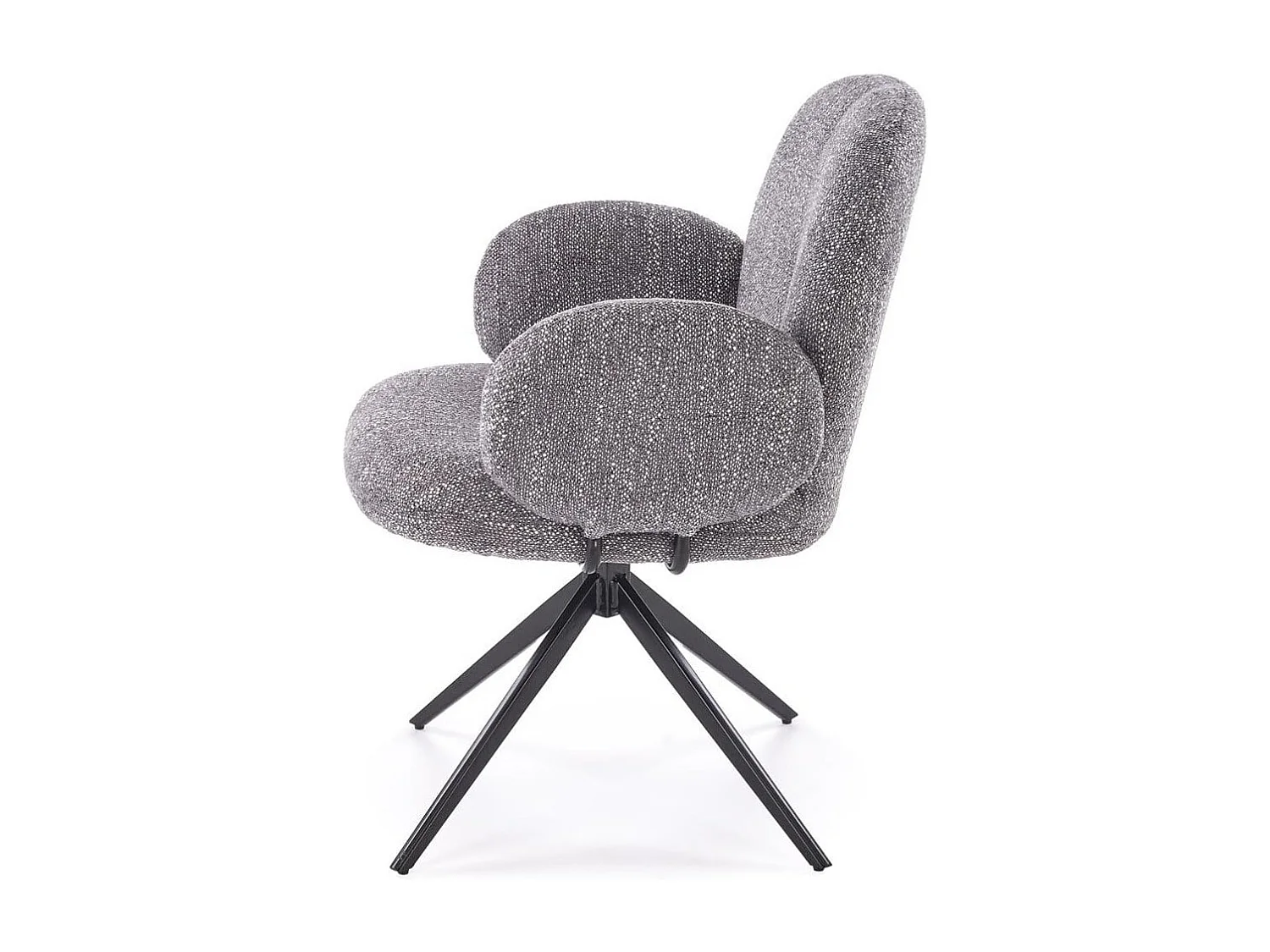 Silla de terciopelo azul oscuro con respaldo Andrea multicolor