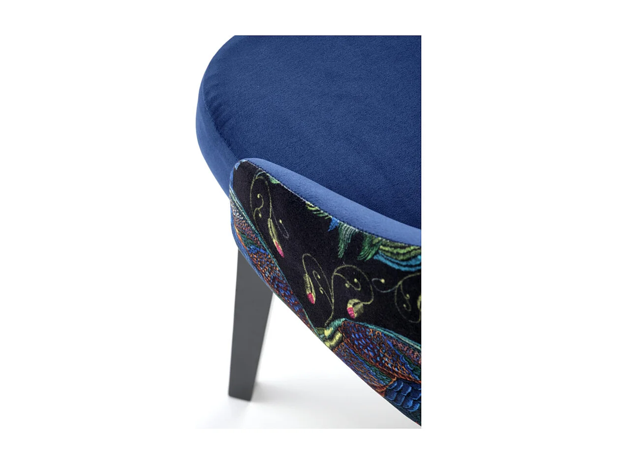 Chaise pivotante en tissu gris avec accoudoirs Andrea